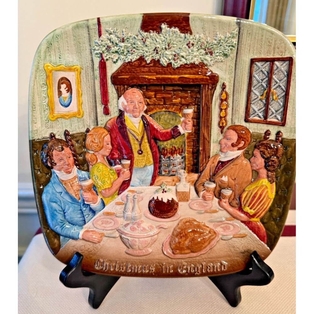 Royal Doulton, Beswick 1st Edition 1972 "Christmas In England" Decorative Plate